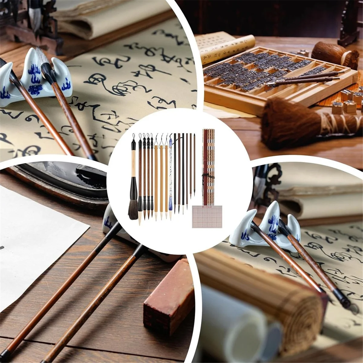 ABXHH Традиционные китайские кисти — долговечные кисти для китайского искусства, многофункциональные кисти для рисования, китайская живопись кистью