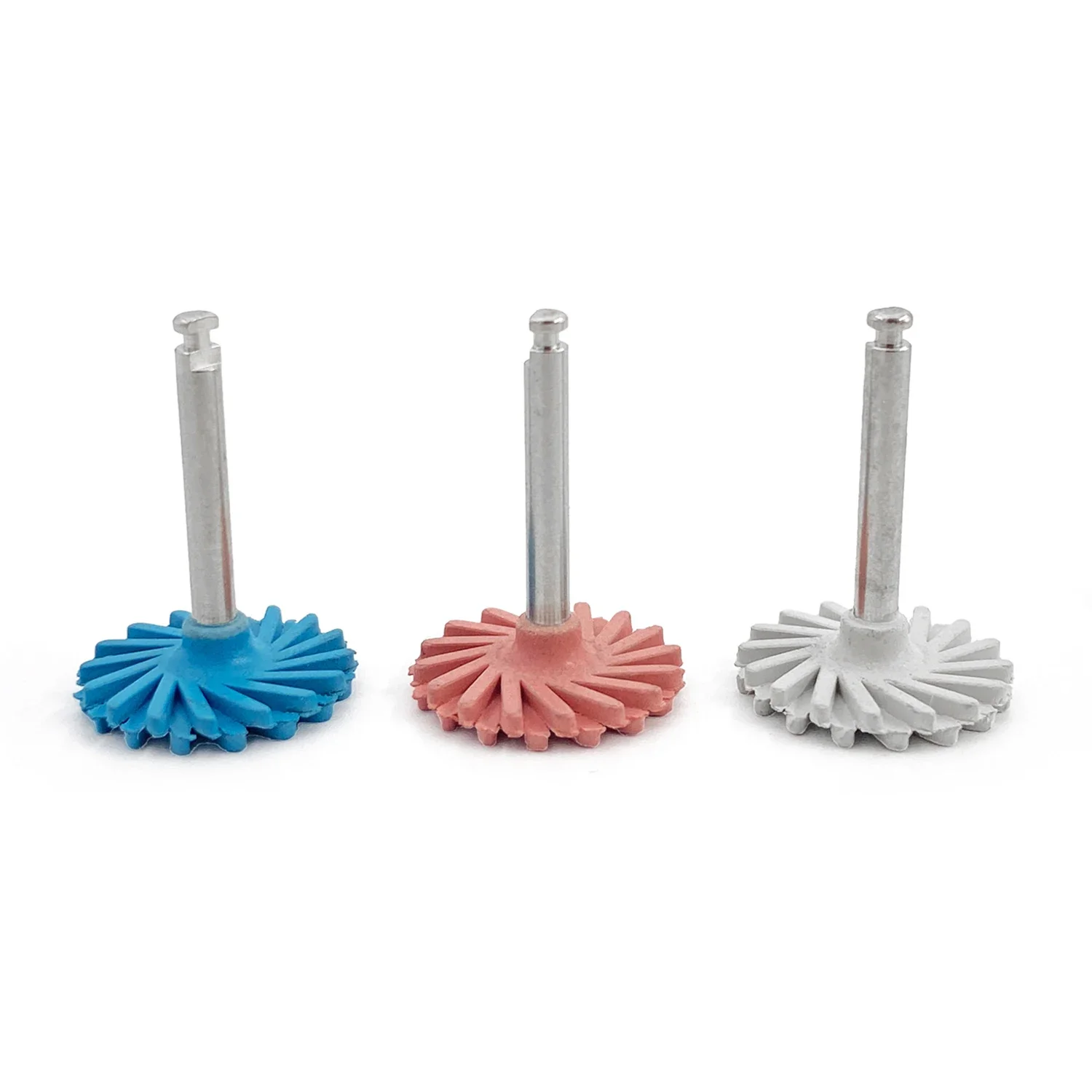 

1pc Dental Rubber Polisher Composite Resin Polishing Disc Diamond System RA Disc 14mm Wheel Spiral Flex Brush Burs 3 Colors