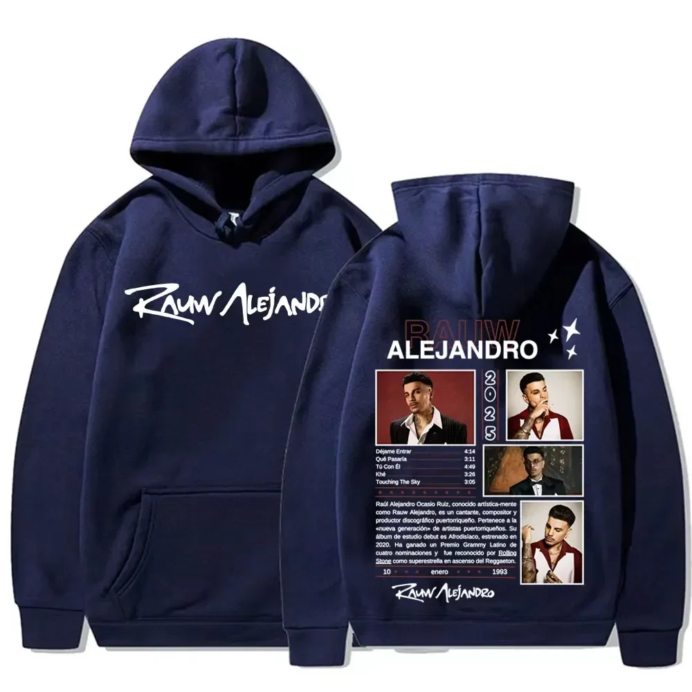 Customization Rapper Rauw Alejandro 2025 Tour Merch Pullovers Men Women Fashion Trend High Quality Hoodies Casual Fleece Bodywar