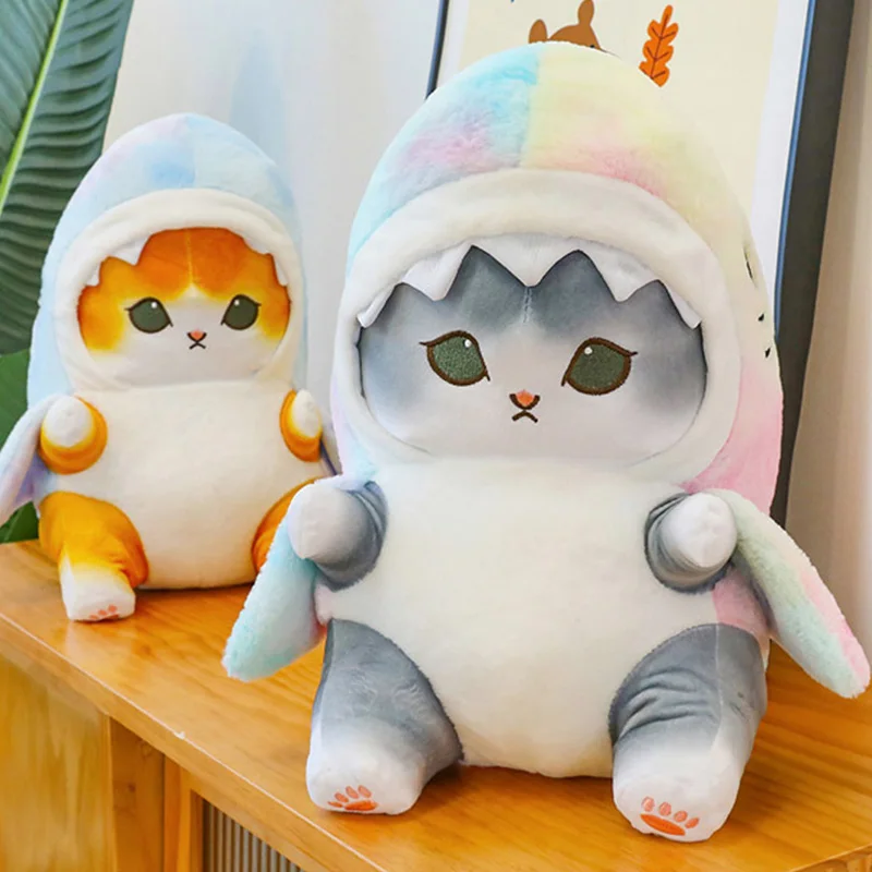 Hot Cute Shark Cat Fried Shrimp Cat Plush Doll Pillow Doll Beautiful Room Car Bag Decoration Pendant Opening Holiday Gift image 5