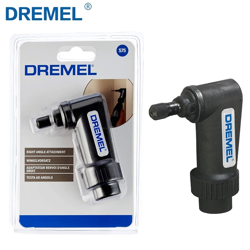 Dremel 575 Fixação do Ângulo Direito Adaptador Original da Broca do Ângulo Direito para a Ferramenta Giratória Engrenagem para o Corte da Perfuração e a Moedura