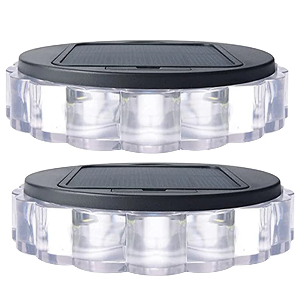 

2 Pcs Solar Wall Light outside Lights Outdoor LED Lamps for Garden Powered Lighting Abs