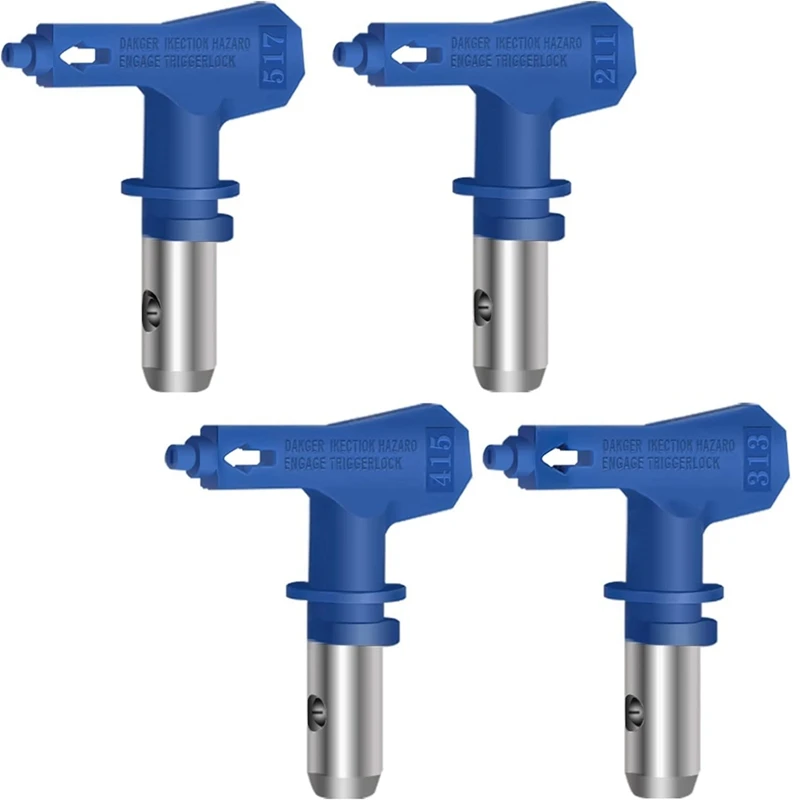 

Paint Sprayer Spraying Machine Part For Homes Buildings Decks Fences(211,313,415,517) 4PCS