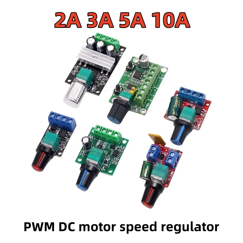 PWM DC motor speed regulator 2A 3A 5A 10A switch function 1803BK 1203BK