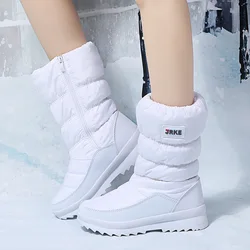 Scarpe invernali per tenere al caldo Stivali da neve antiscivolo di alta qualità Scarpe in cotone ispessito Tubo alto caldo Tubo centrale resistente al freddo