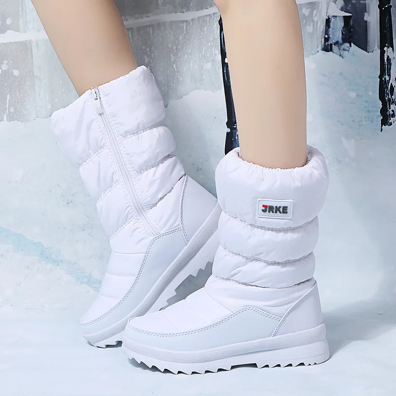 Winter  Keep Warm Shoes Anti-slip High Quality Snow Boots  Thickened Cotton Shoes Warm High Tube Cold Resistant Mid Tube