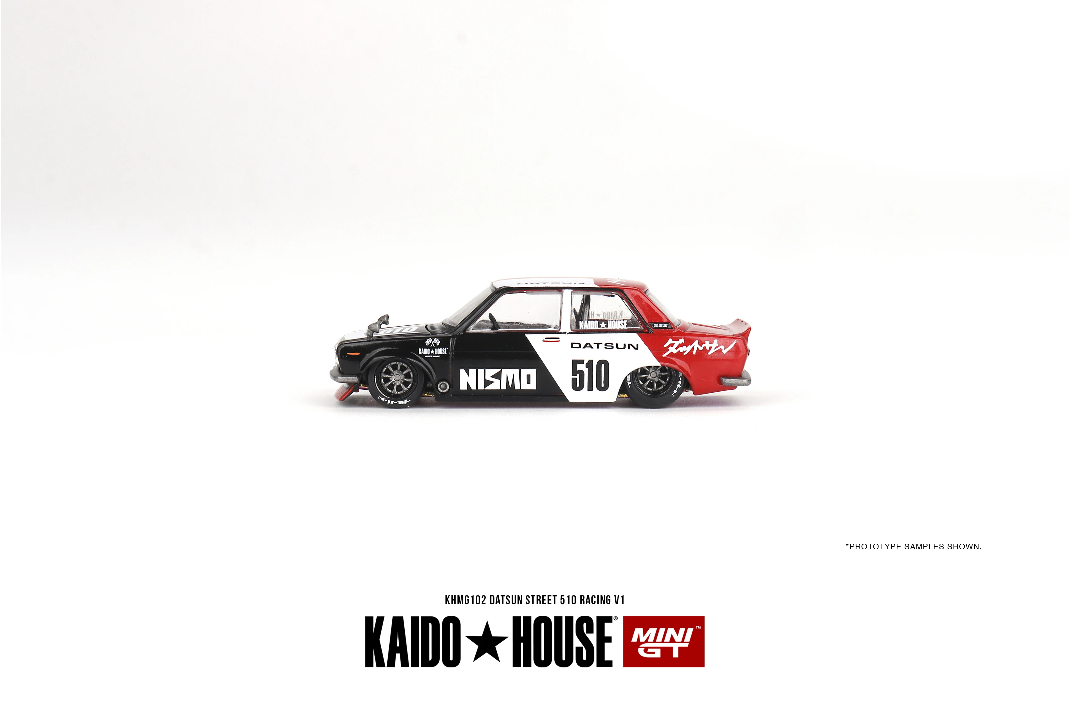 Kaido House x MINI GT 1:64 Datsun Street 510 Racing V1 Diecast Model Car