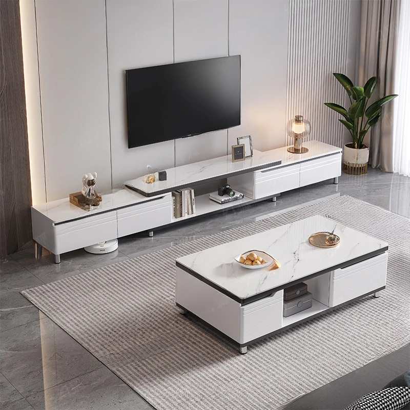 

TV cabinet, modern and minimalist living room, household storage cabinet, integrated floor to ceiling TV cabinet, coffee table