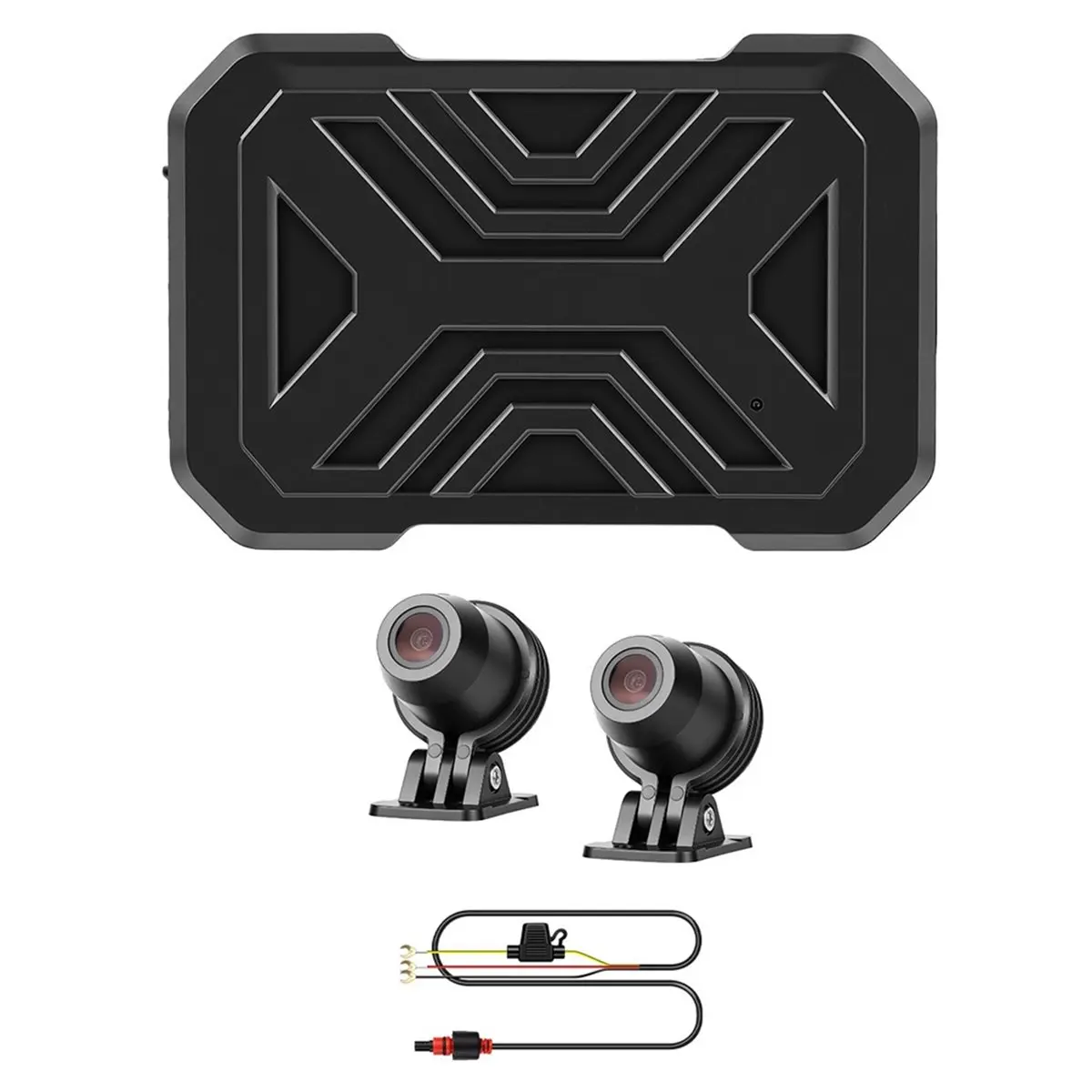 Motorcycle Dash Cam Front and Rear, Dual 1080p Dash Cam for Motorcycle, IP67 Waterproof, Loop Recording, Night Vision