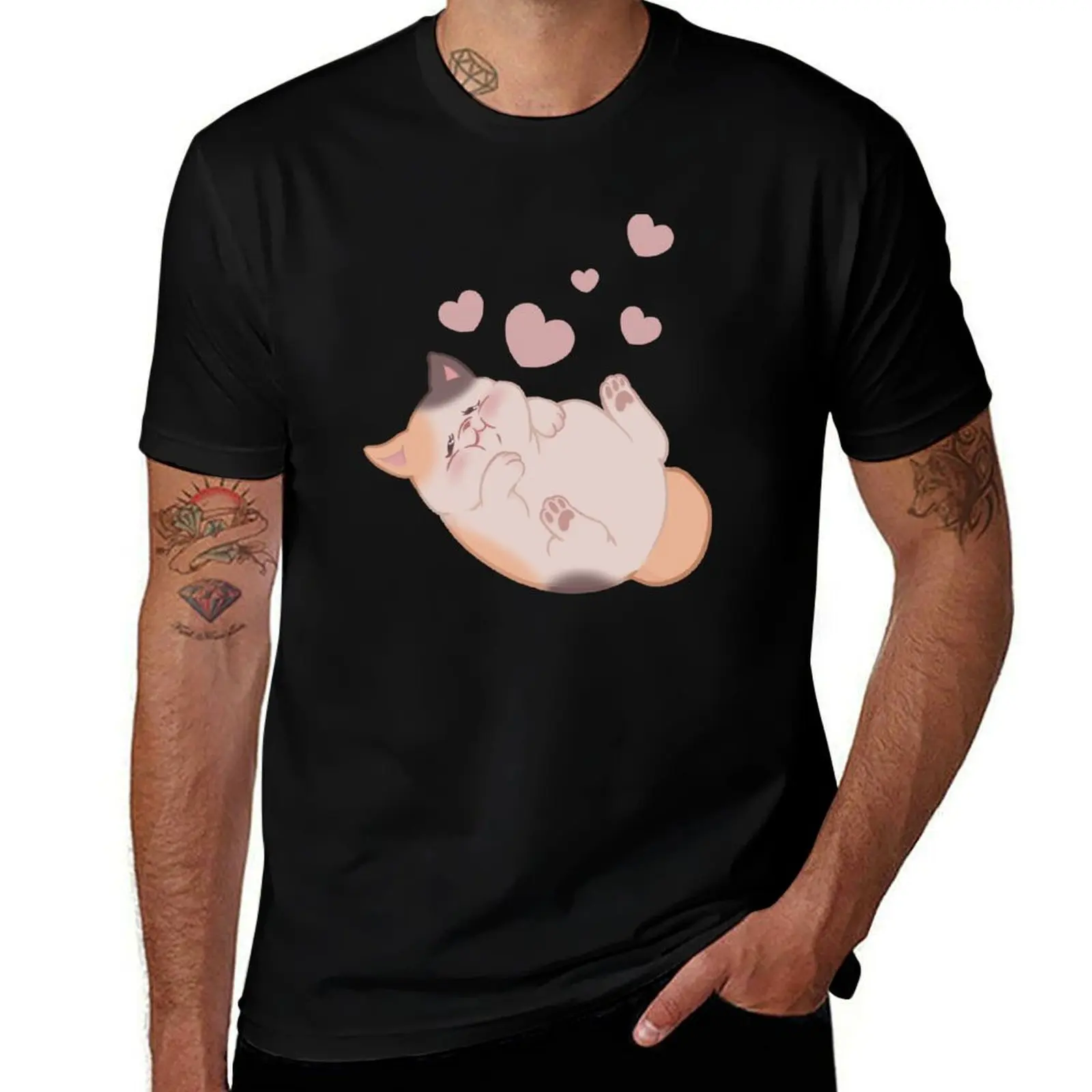 

FFXIV - Fat Cat T-Shirt Anti-Fade Casual Tee Shirt