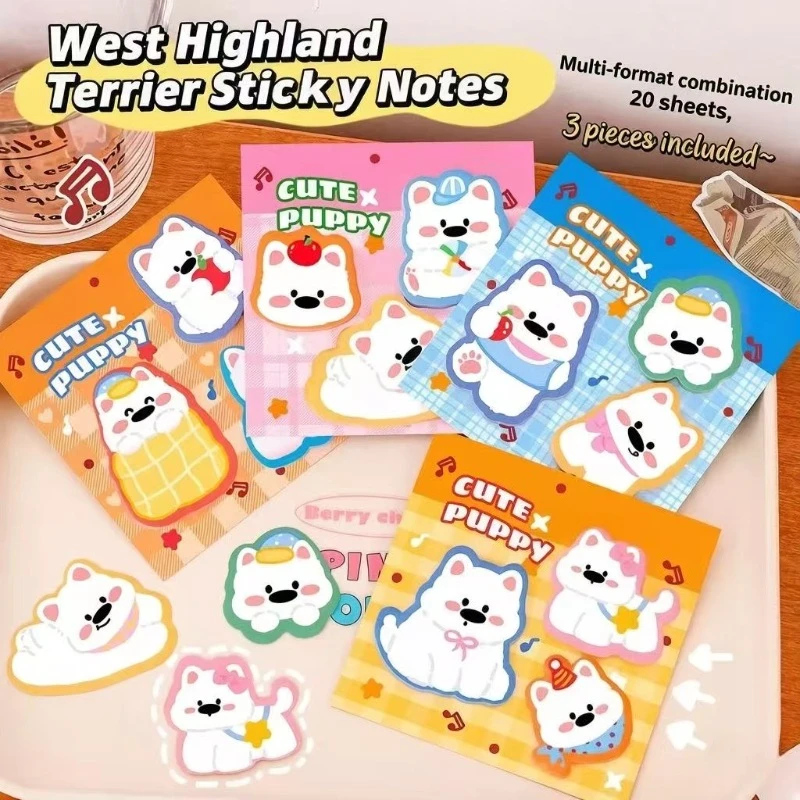 

Office School Supplies Ins West Highland Combination Notes Cartoon Girly Heart N Times Cute High Looking Tearable Kawai Lovely
