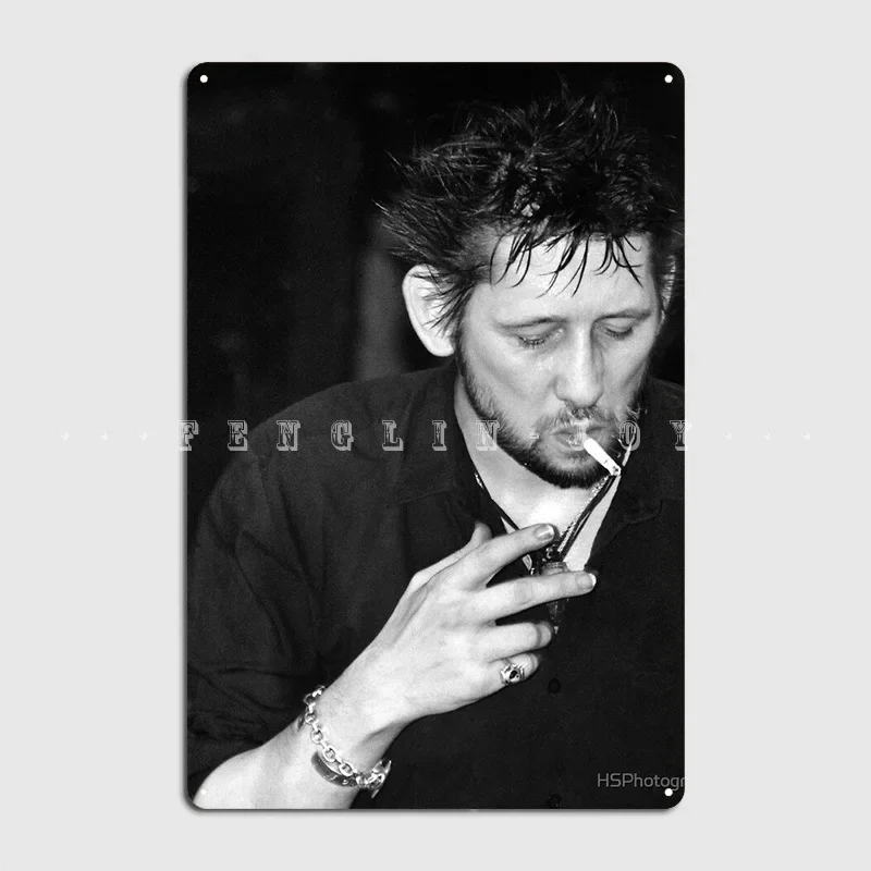 Shane Macgowan Smoking Metal Sign Club Party Club Bar Personalized Plaques Tin Sign Poster