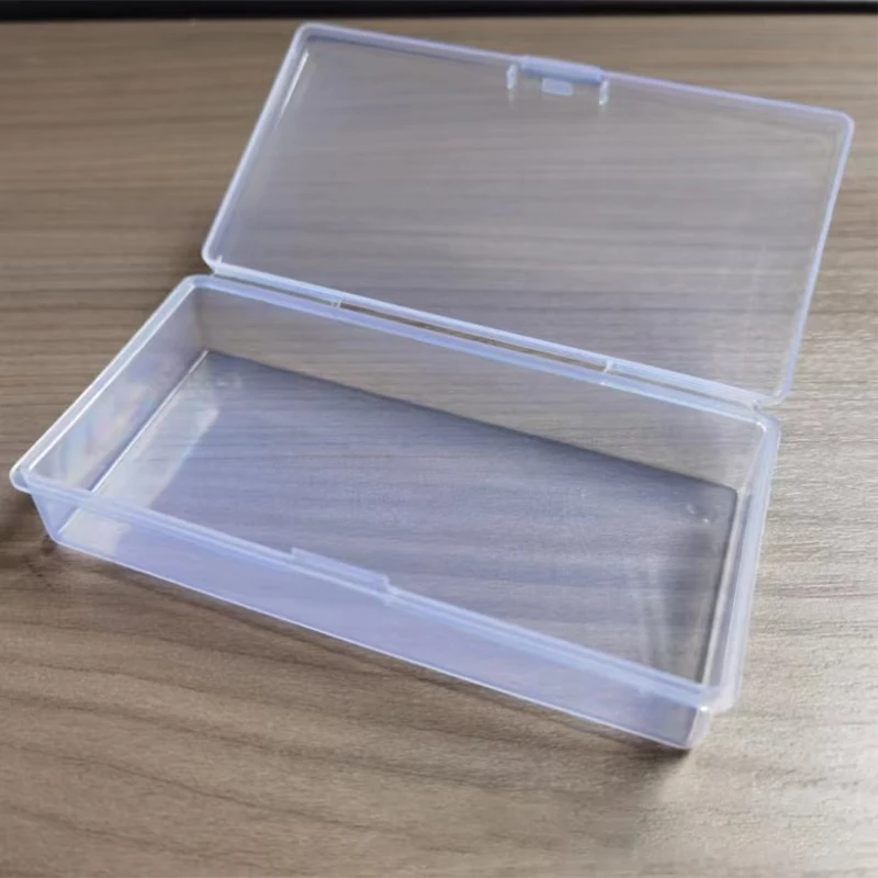 Rectangular Lock Empty Box Transparent Plastic Spare Parts Tool Storage Box