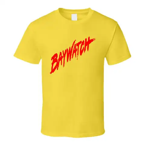 Baywatch Movie TV Show Title Lifeguards Beach T Shirt