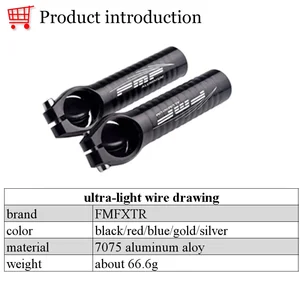 FMFXTR-Aluminum Liga Bicycle Handle Bar ends, adjustable mountain bike guide, vice hop, rest horn, mtb cycling, fatigue relie 12 Main Sales Horn Bike Bicycle - №7