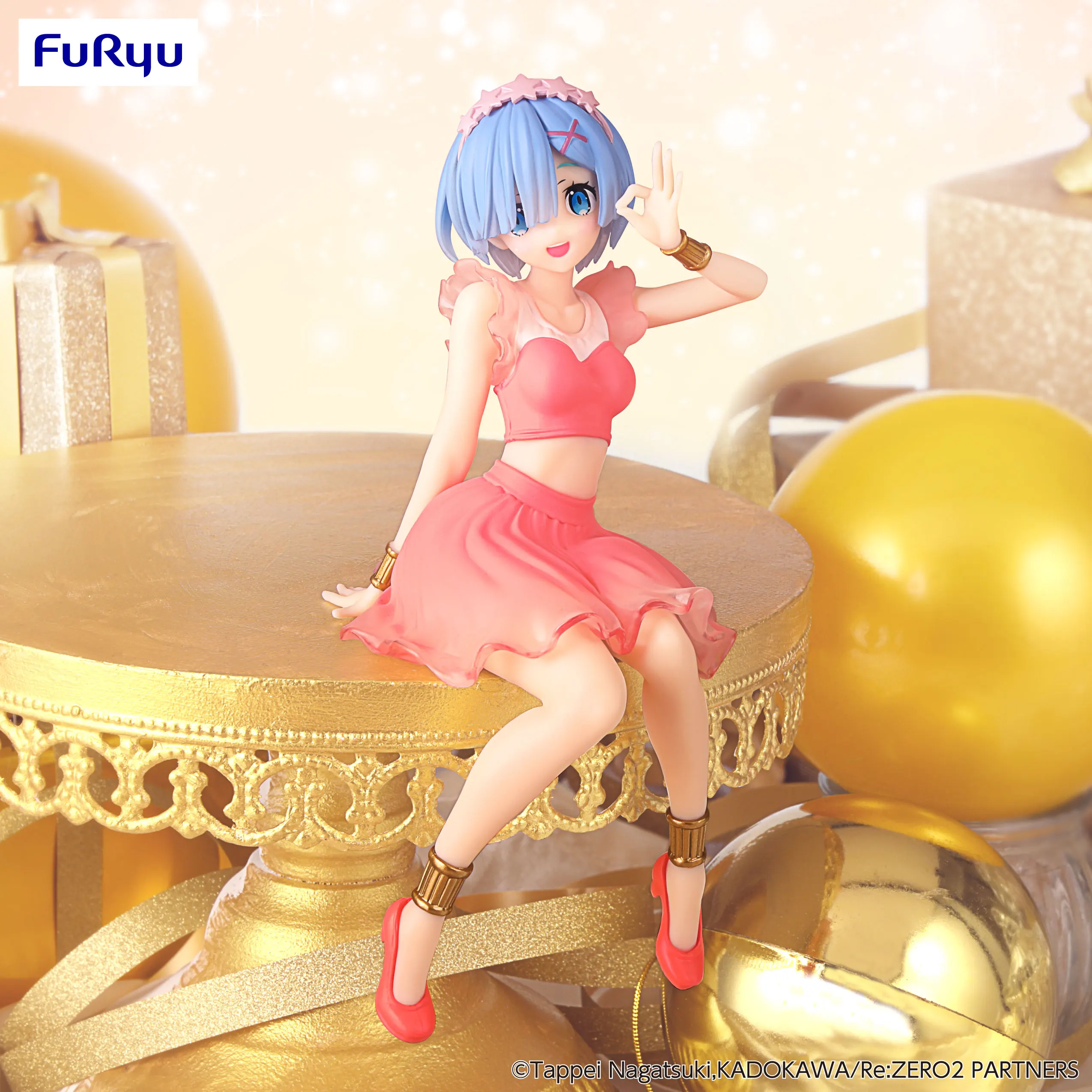 Furyu Anime Re:ZERO Starting Life in Another World Noodle Stopper Rem Twinkle Party Another Color Action Figures Figurine Toys