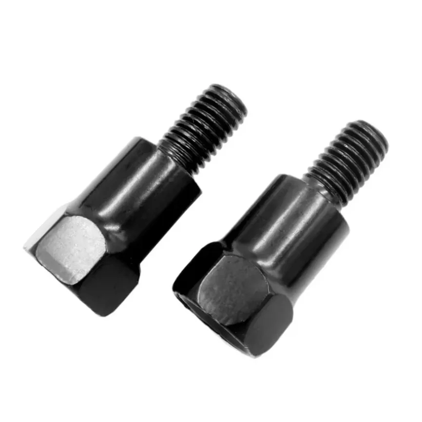 2PC Motorcycle 10MM M10 8MM M8 Rearview Mirrors Adapters Right Left Hand Thread Clockwise Anti-clock Conversion Bolt Screws