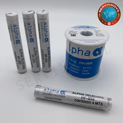 Alpha HF-850 Clean-Free Cored Solda Fio, Derreter Rosin Núcleo De Solda, Rolo De Fio De Solda para DIY, Chumbo De Estanho, 30g