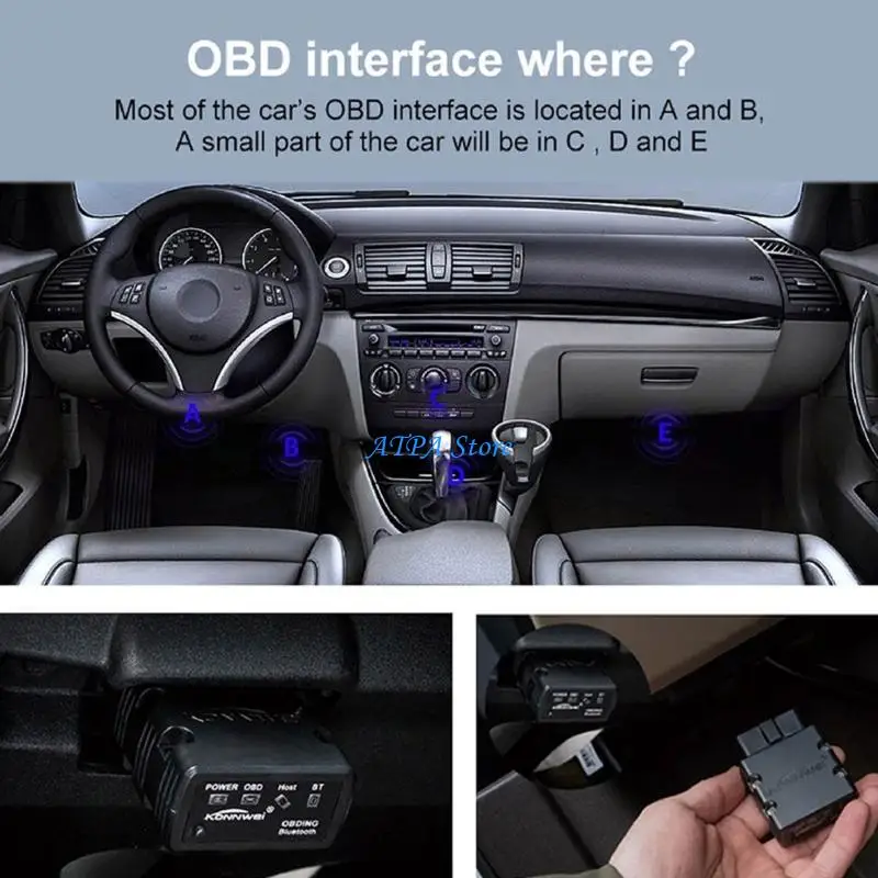 

U13C (OBDII) OBD2 Code Reader & Scan Tool/Wireless Check Engine Light Diagnostic Scan Tool for Car Truck for Android Devices