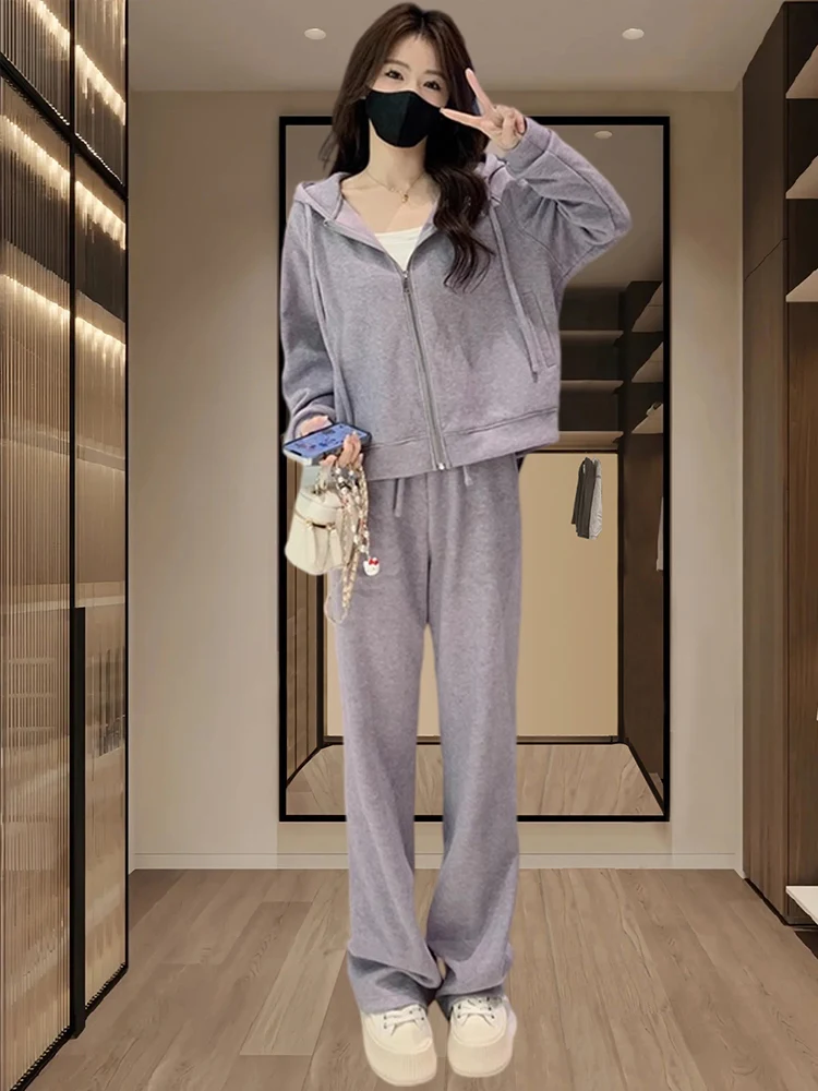 

Fashionable Casual Sportswear Set for Women Spring Autumn New Style Small Size Trendy Two Piece Suit Elegant Stylish Look