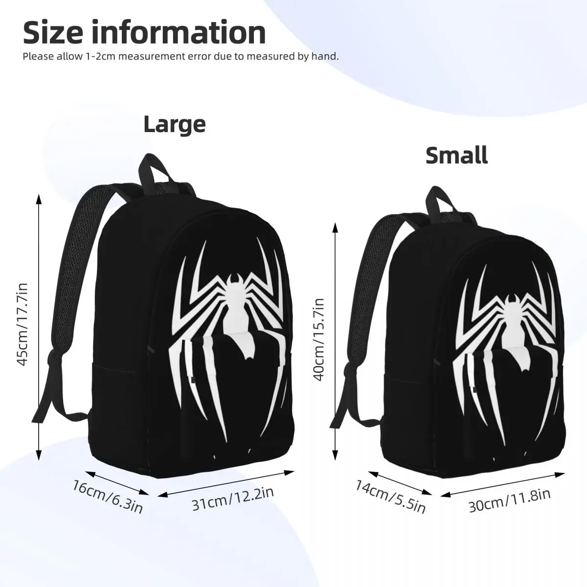 Custom Spider Laptop Backpack Women Men Basic Bookbag for School College Students Bags