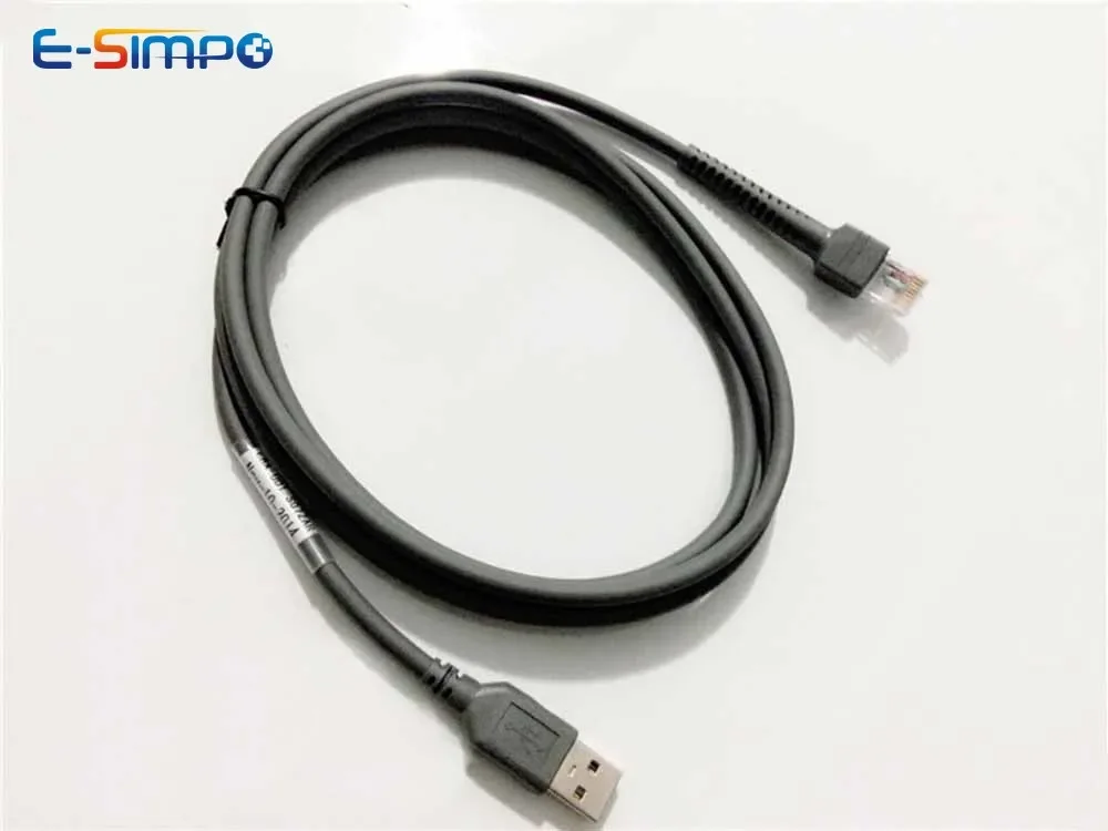 2M USB Cable for BarCode Scanner Symbol LS2208AP LS1203 LS4208 LS4278 DS6707 DS6708 Can replace RS232 PS2 Cable after Setting