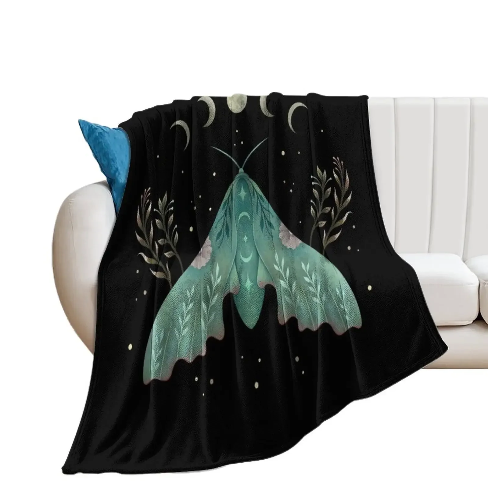 

Плед Luna and Moth, плед для дивана, пледы для кровати, одеяла