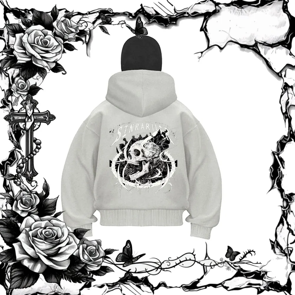

Cross border Korean zipper and handsome hooded cardigan sweatshirt with casual style for men and women