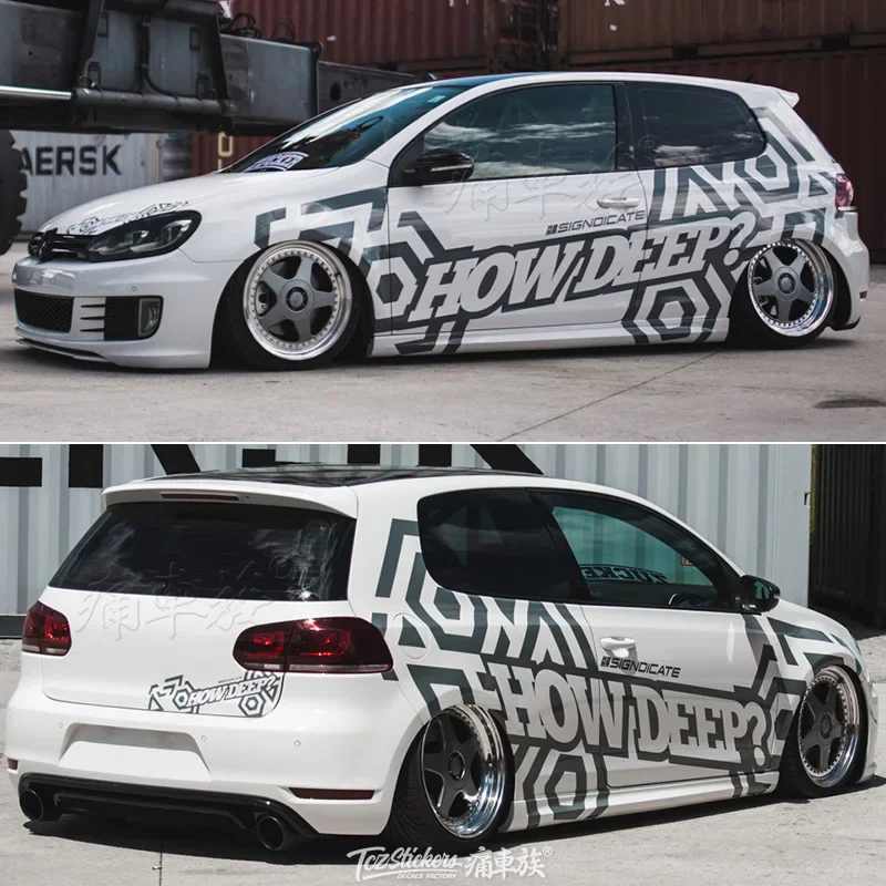 ملصقات سيارة لسيارة VW Golf 7 MK7.5 ملحقات تعديل الديكور الخارجي للجسم