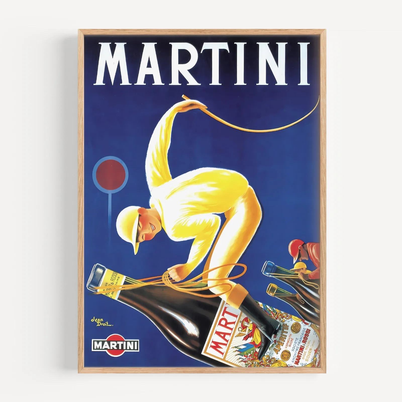 Vermouth Martini Vintage Poster Print Italiaanse drankwijn reclamekunst