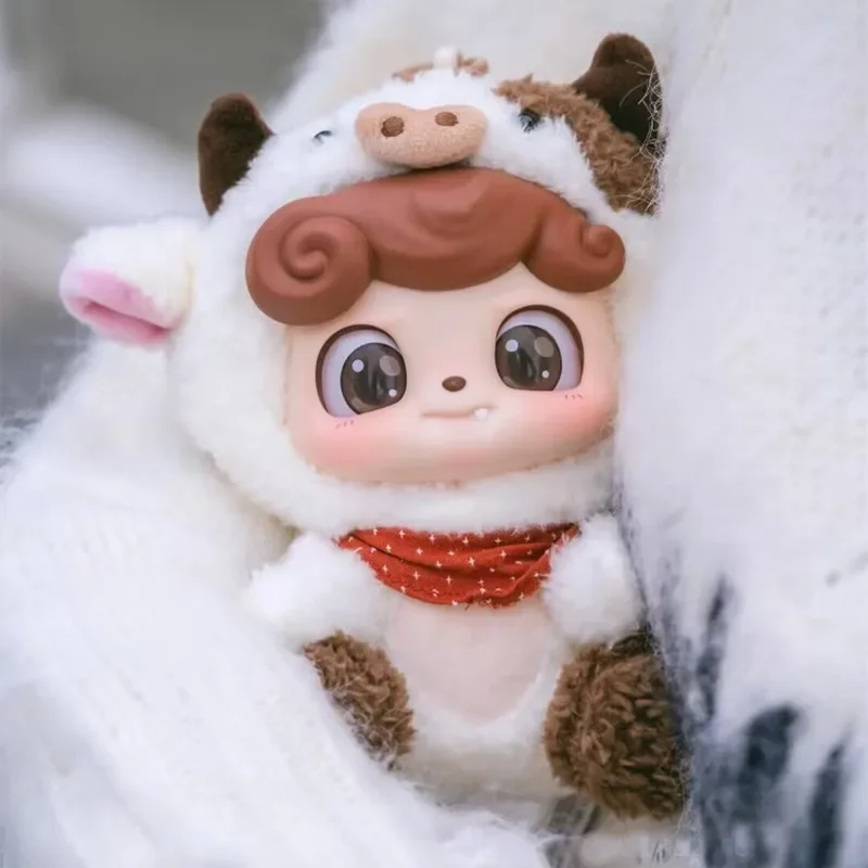 Q.kid Animal Pre School Series Vinyl Plush Blind Box Toys Cute Action Figure Cartoon Dolls Mistery Box Girls Gift Collection