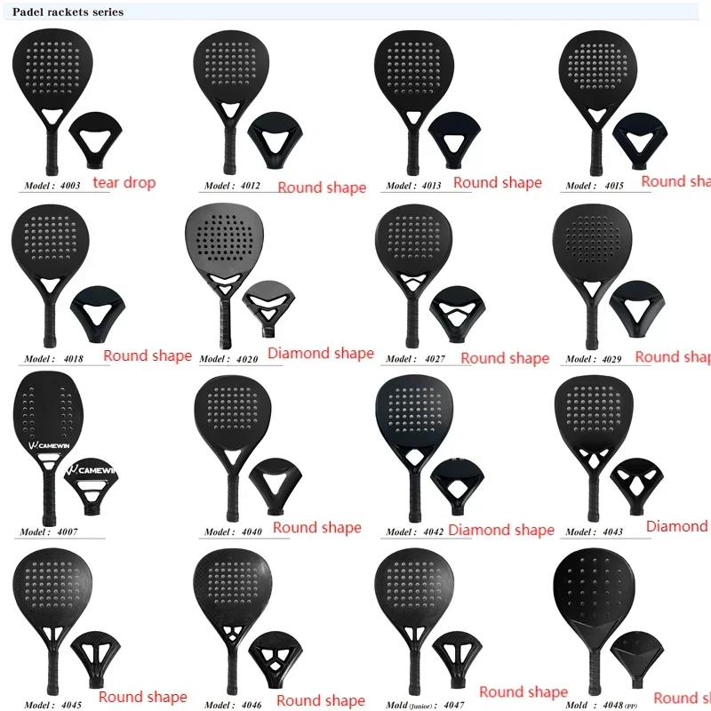 #For Custom top quality 18K  Diamond Teardrop  Padel shovel Professional Fiberglass Carbon Paddle Tennis padel raqueta Racket