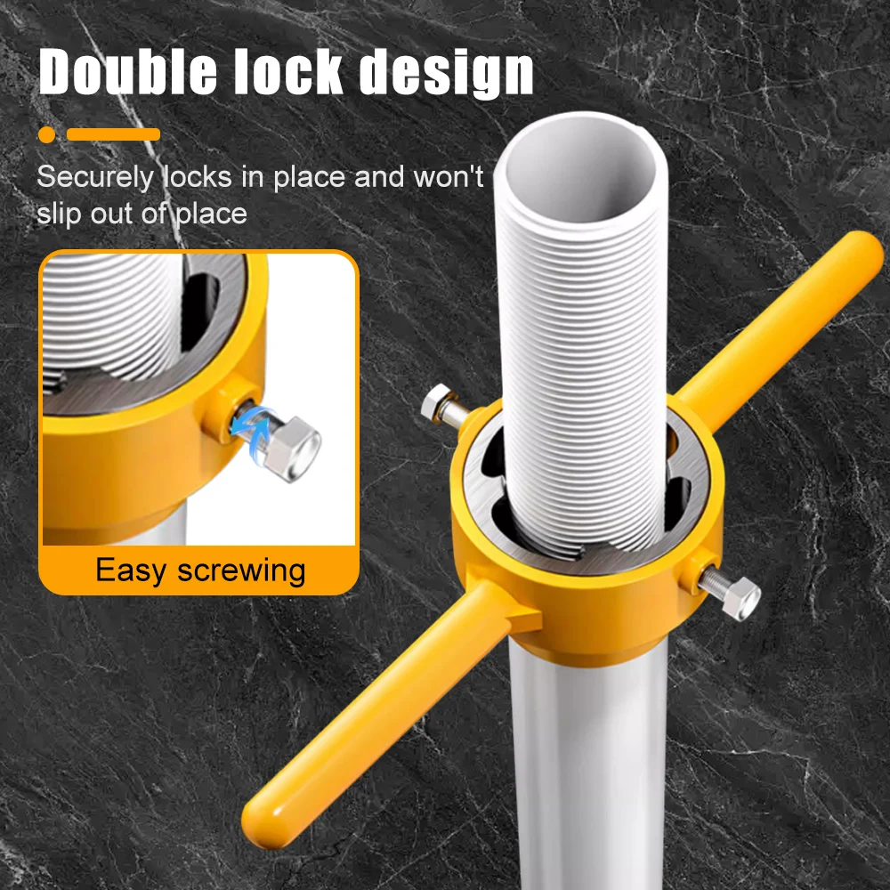 Imagem -02 - Tubo Threader Pvc Thread Maker Tool Npt Die Grupo Adequado para Tubos de Bombas Plastic Pipe Thread Hand Tool 1
