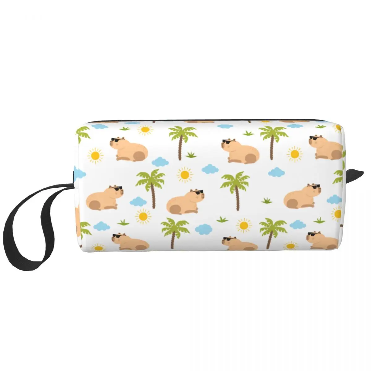 Capybara Cartoon Makeup Bags Large Capacity Cosmetic Bag Fashion Waterproof Makeup Organizer Case