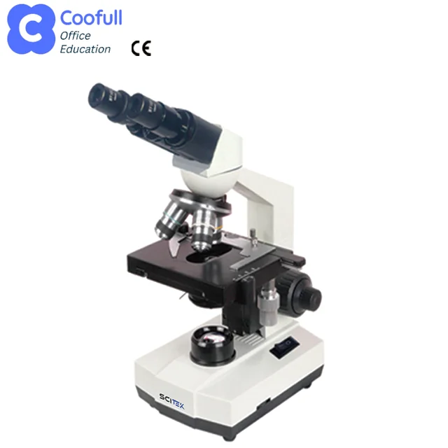 Teaching Microscope Monocular Quadruple Nosepiece Microscope for Lab