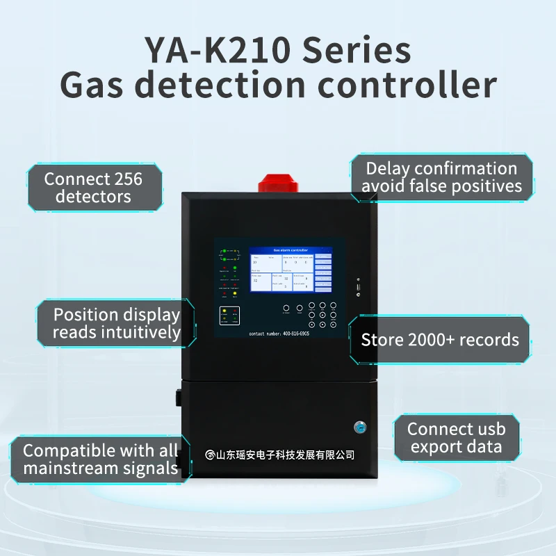 Industrial Gas Concertation Control Gas Alarm Acetylene For Safety Gas Detector Controller