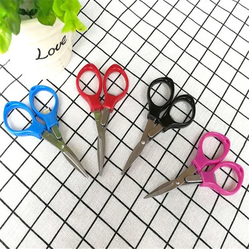 

1pcs Stainless Steel Foldable Fishing Scissors Mini Fishing Line Use Scissors Fish Accessories Tools Equipment Tackle Pesca