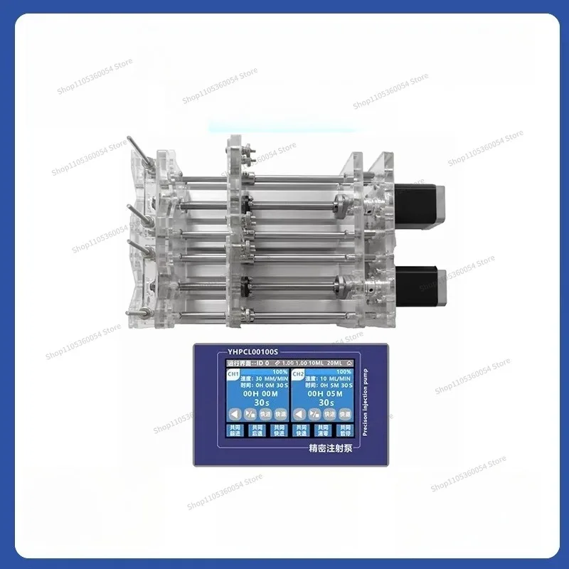For Laboratory Syringe , Dual Channel Independent Control Micro , Automatic Sampler, Microfluidic, Dispensing Machine