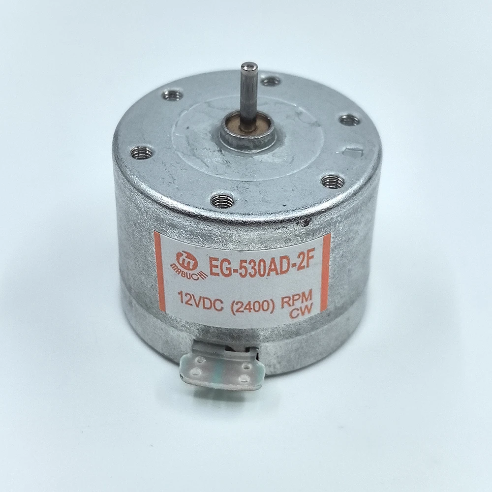 1PC MABUCHI EG-530AD-2B CW/CCW silnik DC 12V 2400RPM mały Mini 32mm okrągły silnik wrzeciona do odtwarzacza CD z silnikiem rejestratora