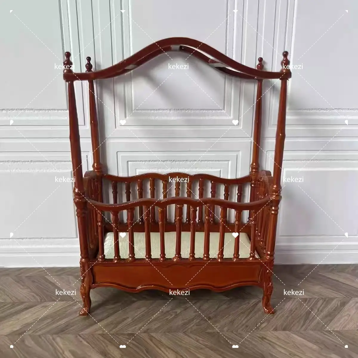 1:12 Poppenhuis Europees Meubilair Decoratieve Miniaturen Scène Mini Gesneden Tafel Stoel Computer Bureau Stoel Meubilair