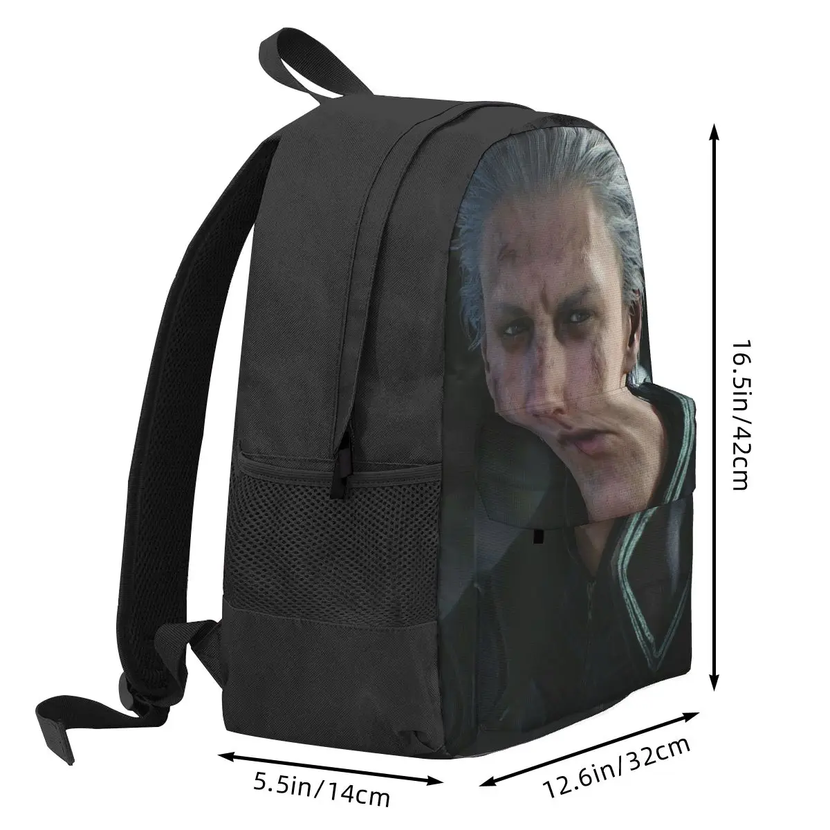 Vergil From The Devil May Cry Seri Backpack Hot Sale Daypack Large Capacity Boys Girls BookBag School Bag