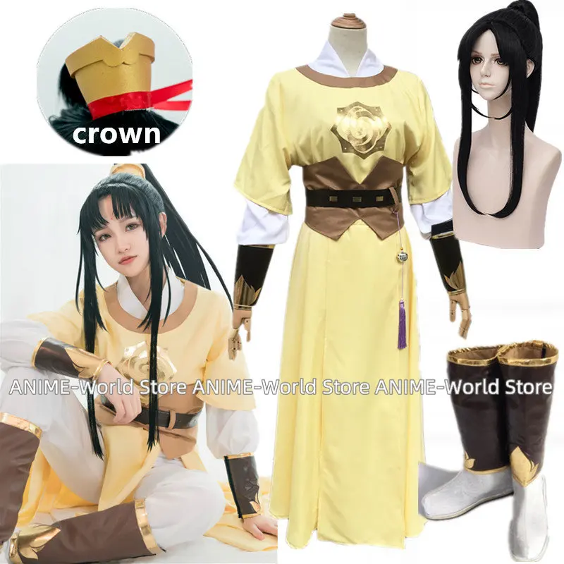 Mo Dao Zu Shi Jin Ling Anime Cosplay Costume Grandmaster Of Demonic Cultivation Ancient Clothes Synthetic Wig Hair For Women Men