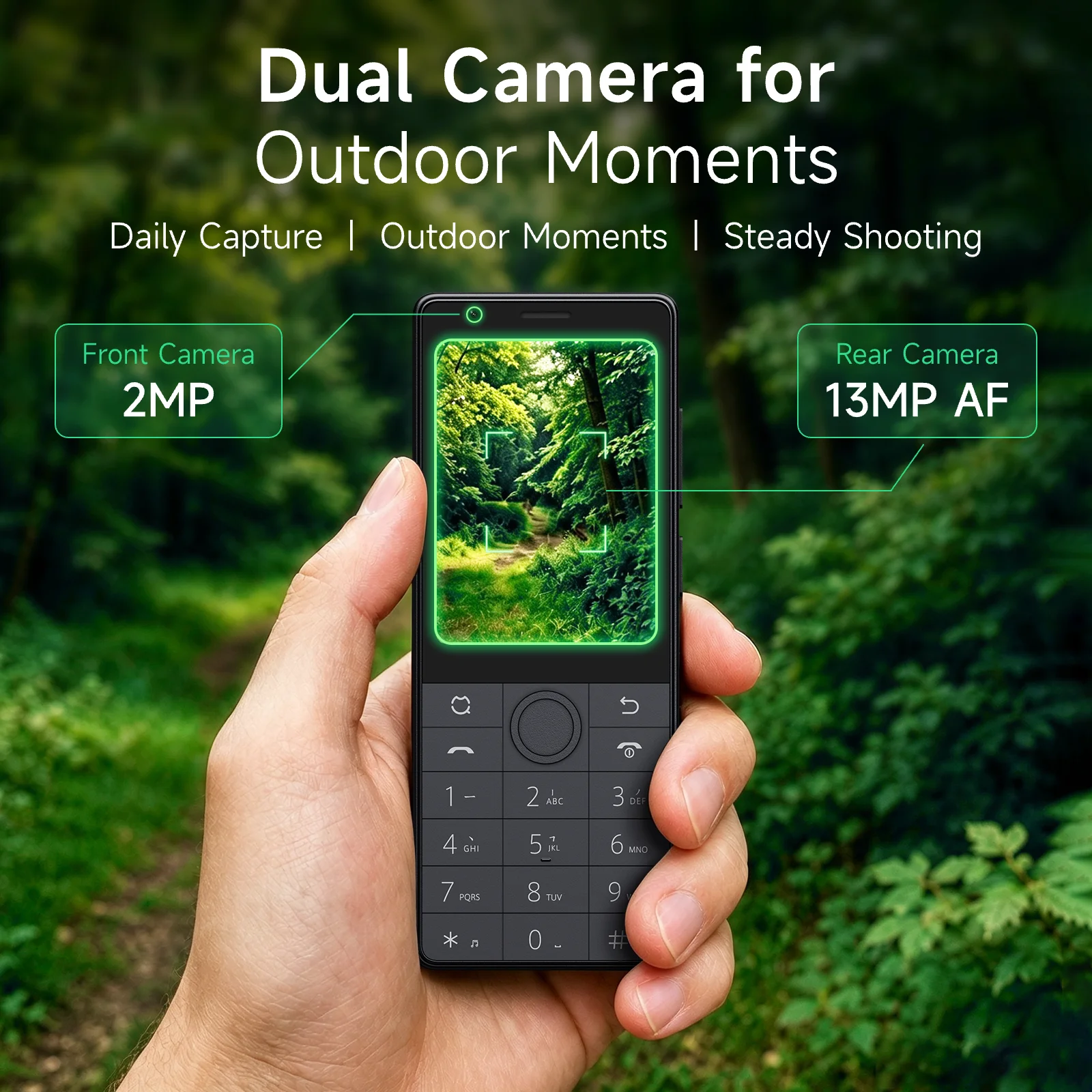 QIN J36 4G Keypad Smartphone Duoqin Dual SIM Touch Screen Android 13 MTK8766V 2.8 Inch 3GB 32GB Google Play 2600mAh Camera
