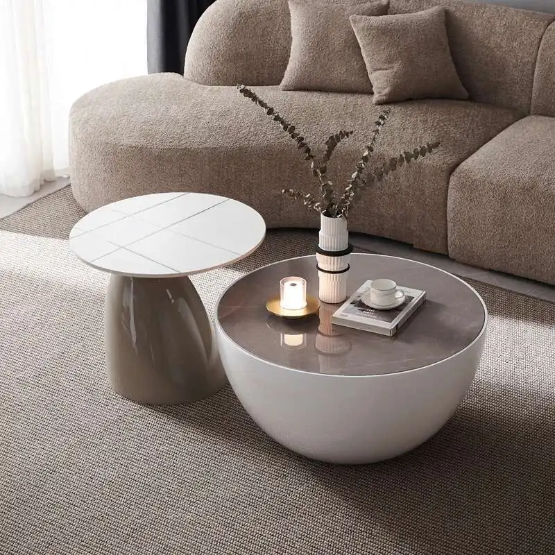 

Round Nordic Dining Tables Desk Corner Small Modern Coffee Table Tea Bedroom Room Decor Mesa Auxiliar Outdoor Furniture