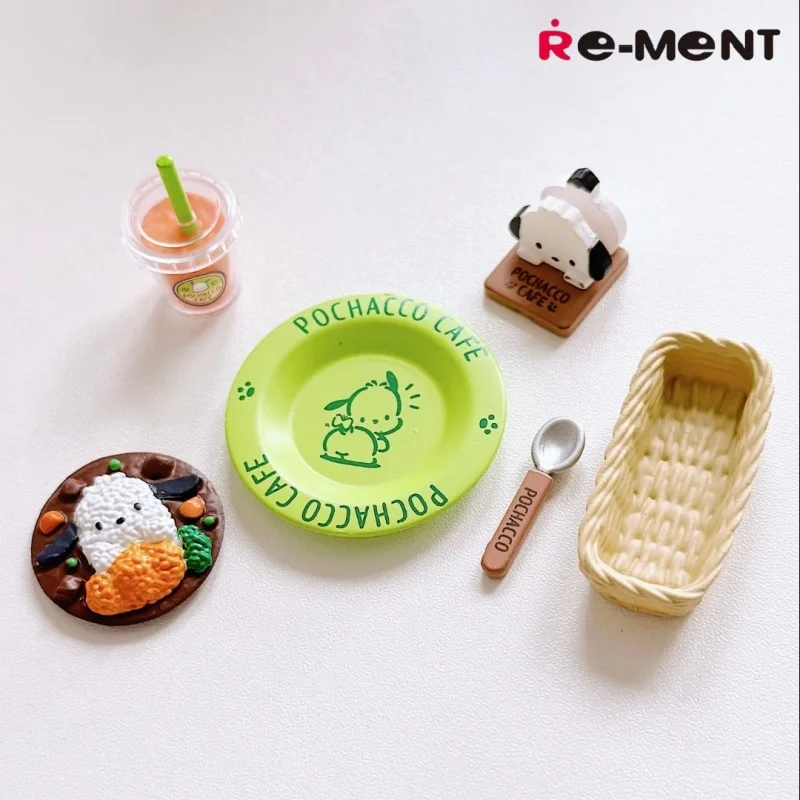 Re Ment Sanrio Pochacco Cafe Miniature Scene Blind Box Collectible Figure Desktop Decor Playset For Anime Miniature Collectors view 2