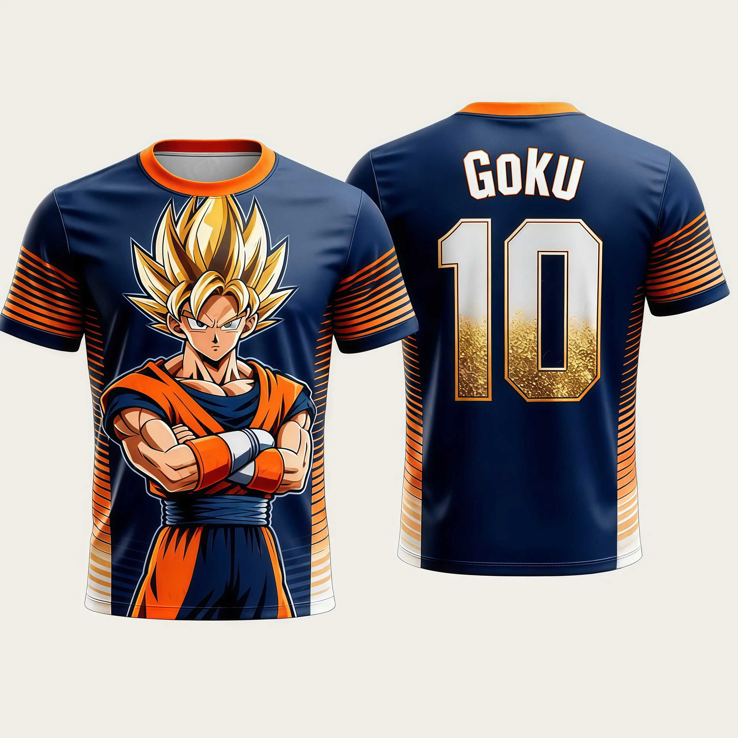 

Новая футбольная футболка унисекс 2026 года с 3D-принтом Dragon Ball Goku для взрослых мужчин и детей, аниме-футболка, специальная футбольная форма Y2K