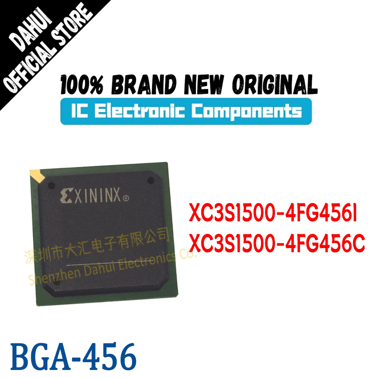 

XC3S1500-4FG456I XC3S1500-4FG456C XC3S1500-4FG456 IC Chip FBGA-465 Programmable Logic New Original