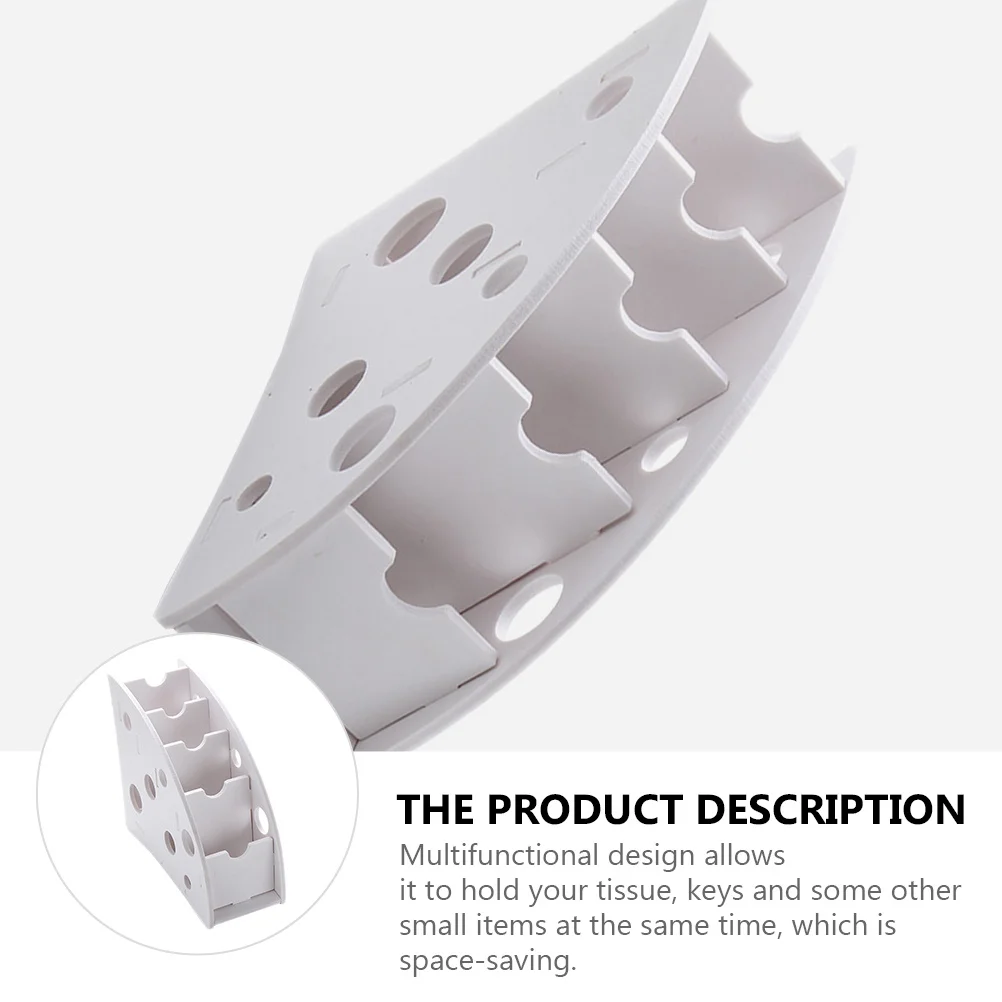 Multifunctional Desktop Remote Controller Organizer Wood Plastic Storage Box Detachable Remote Holder Space Saving Practical