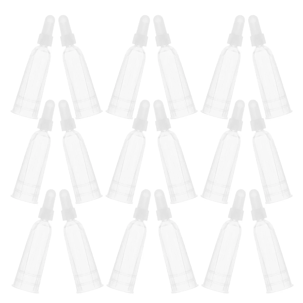 

50Pcs Precision Glass Ampoule Dispensing Tool Transparent Dropper Tip Caps for Lab Experiments Skincare Routines