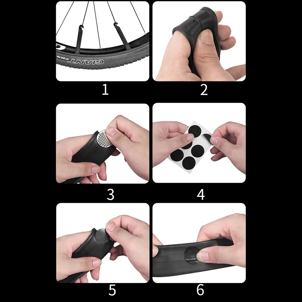 Rockbros Fahrrad Reifen Reparatur Patch Mountain Road Reifen Schlauch Reparatur box selbst klebend Fahrrad Reparatur Werkzeug Zubehör – Detail 9